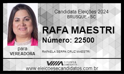 Candidato RAFA MAESTRI 2024 - BRUSQUE - Eleições