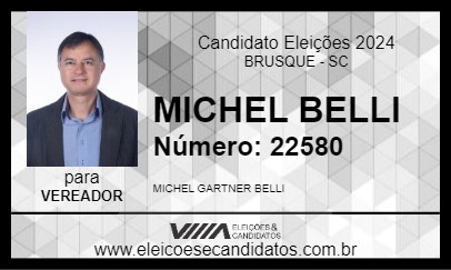 Candidato MICHEL BELLI 2024 - BRUSQUE - Eleições