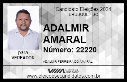 Candidato ADALMIR AMARAL 2024 - BRUSQUE - Eleições