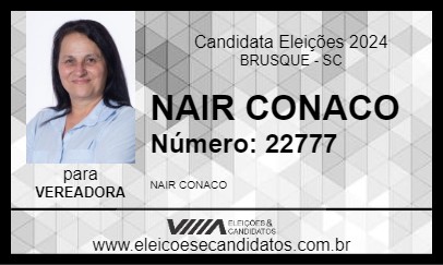 Candidato NAIR CONACO 2024 - BRUSQUE - Eleições