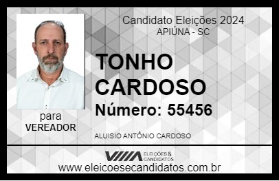 Candidato TONHO CARDOSO 2024 - APIÚNA - Eleições