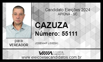 Candidato CAZUZA 2024 - APIÚNA - Eleições