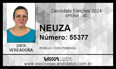 Candidato NEUZA 2024 - APIÚNA - Eleições