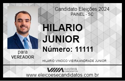 Candidato HILARIO JUNIOR 2024 - PAINEL - Eleições