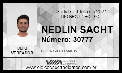 Candidato NEDLIN SACHT 2024 - RIO NEGRINHO - Eleições