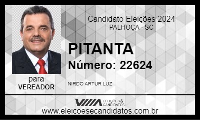 Candidato PITANTA 2024 - PALHOÇA - Eleições