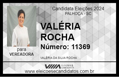 Candidato VALÉRIA ROCHA 2024 - PALHOÇA - Eleições