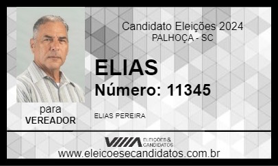 Candidato ELIAS 2024 - PALHOÇA - Eleições