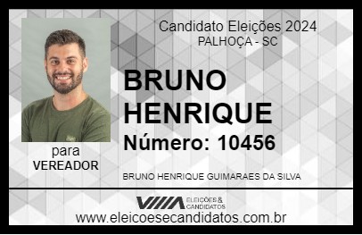 Candidato BRUNO HENRIQUE 2024 - PALHOÇA - Eleições