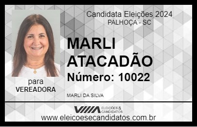 Candidato MARLI ATACADÃO 2024 - PALHOÇA - Eleições