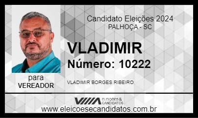 Candidato VLADIMIR 2024 - PALHOÇA - Eleições