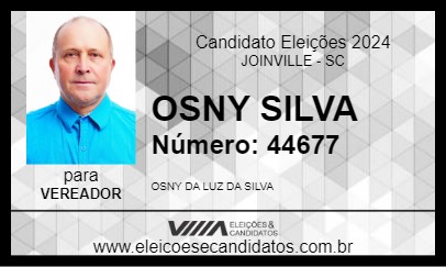 Candidato OSNY SILVA 2024 - JOINVILLE - Eleições