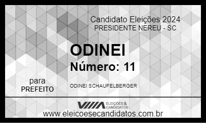 Candidato ODINEI 2024 - PRESIDENTE NEREU - Eleições