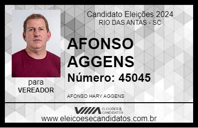 Candidato AFONSO AGGENS 2024 - RIO DAS ANTAS - Eleições