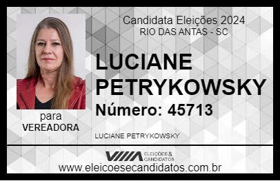 Candidato LUCIANE PETRYKOWSKY 2024 - RIO DAS ANTAS - Eleições