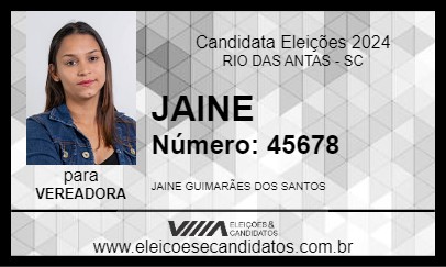 Candidato JAINE 2024 - RIO DAS ANTAS - Eleições