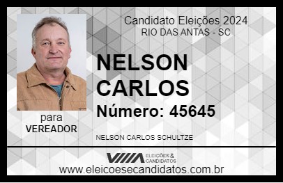 Candidato NELSON CARLOS 2024 - RIO DAS ANTAS - Eleições