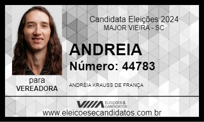 Candidato ANDREIA 2024 - MAJOR VIEIRA - Eleições