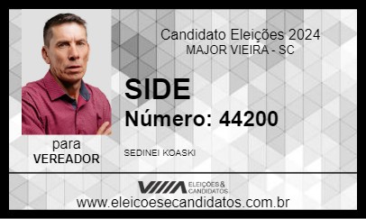 Candidato SIDE 2024 - MAJOR VIEIRA - Eleições