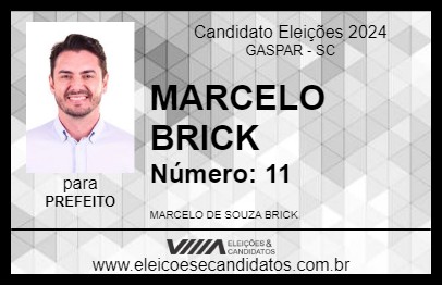 Candidato MARCELO BRICK 2024 - GASPAR - Eleições