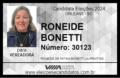 Candidato RONEIDE BONETTI 2024 - ORLEANS - Eleições