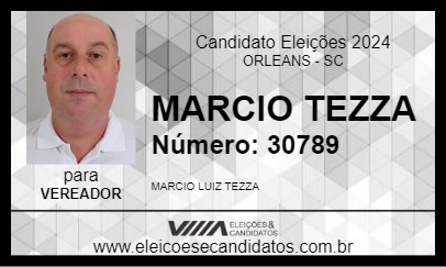 Candidato MARCIO TEZZA 2024 - ORLEANS - Eleições