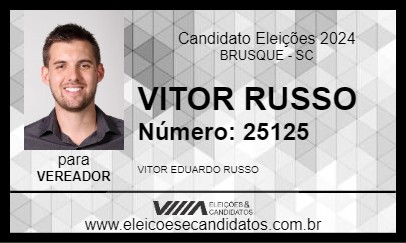 Candidato VITOR RUSSO 2024 - BRUSQUE - Eleições