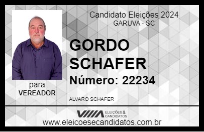 Candidato GORDO SCHAFER 2024 - GARUVA - Eleições