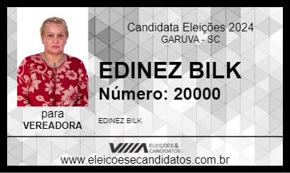 Candidato EDINEZ BILK 2024 - GARUVA - Eleições