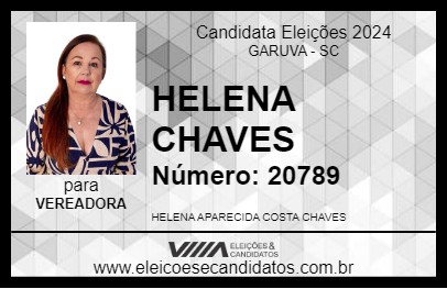 Candidato HELENA CHAVES 2024 - GARUVA - Eleições