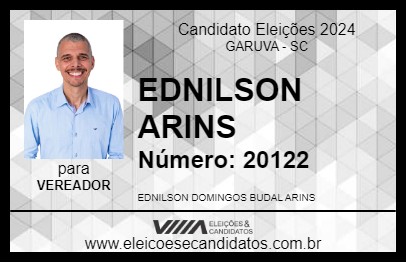 Candidato EDNILSON ARINS 2024 - GARUVA - Eleições