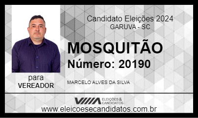 Candidato MOSQUITÃO 2024 - GARUVA - Eleições