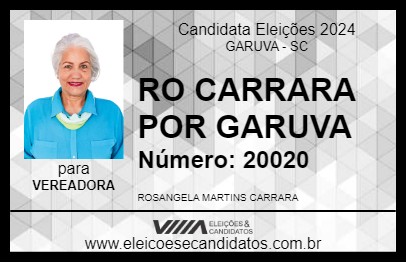 Candidato RO CARRARA POR GARUVA 2024 - GARUVA - Eleições