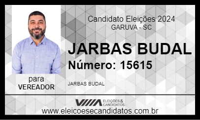 Candidato JARBAS BUDAL 2024 - GARUVA - Eleições