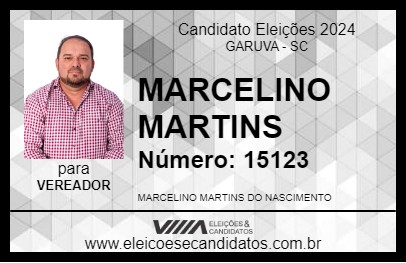 Candidato MARCELINO MARTINS 2024 - GARUVA - Eleições