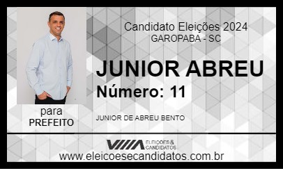 Candidato JUNIOR ABREU 2024 - GAROPABA - Eleições