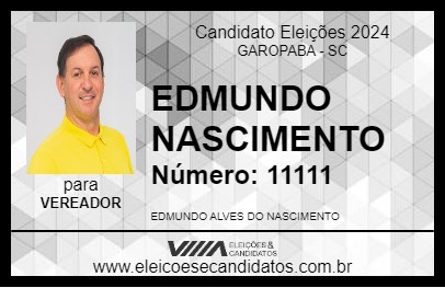 Candidato EDMUNDO NASCIMENTO 2024 - GAROPABA - Eleições