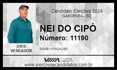 Candidato NEI DO CIPÓ 2024 - GAROPABA - Eleições