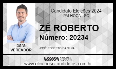 Candidato ZÉ ROBERTO 2024 - PALHOÇA - Eleições