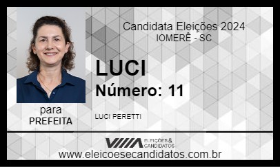 Candidato LUCI 2024 - IOMERÊ - Eleições