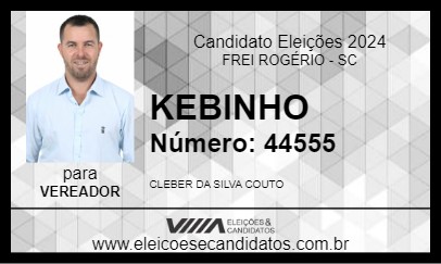 Candidato KEBINHO 2024 - FREI ROGÉRIO - Eleições