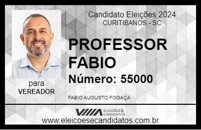 Candidato PROFESSOR FABIO 2024 - CURITIBANOS - Eleições