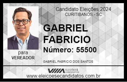 Candidato GABRIEL FABRICIO 2024 - CURITIBANOS - Eleições