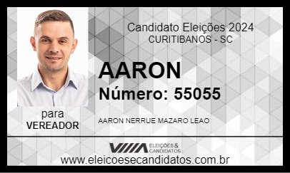 Candidato AARON 2024 - CURITIBANOS - Eleições