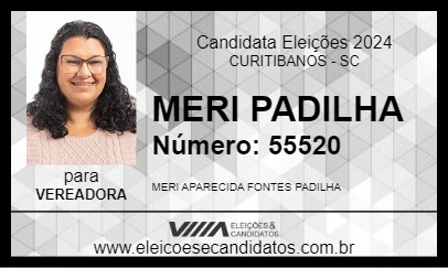 Candidato MERI PADILHA 2024 - CURITIBANOS - Eleições