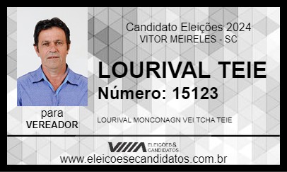 Candidato LOURIVAL TEIE 2024 - VITOR MEIRELES - Eleições