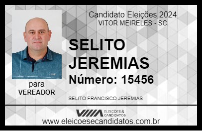 Candidato SELITO JEREMIAS 2024 - VITOR MEIRELES - Eleições