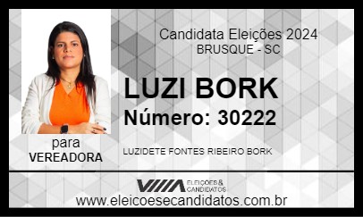 Candidato LUZI BORK 2024 - BRUSQUE - Eleições