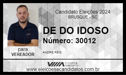 Candidato DE DO IDOSO 2024 - BRUSQUE - Eleições