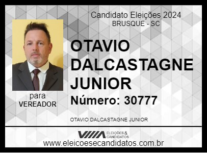 Candidato OTAVIO DALCASTAGNE JUNIOR 2024 - BRUSQUE - Eleições